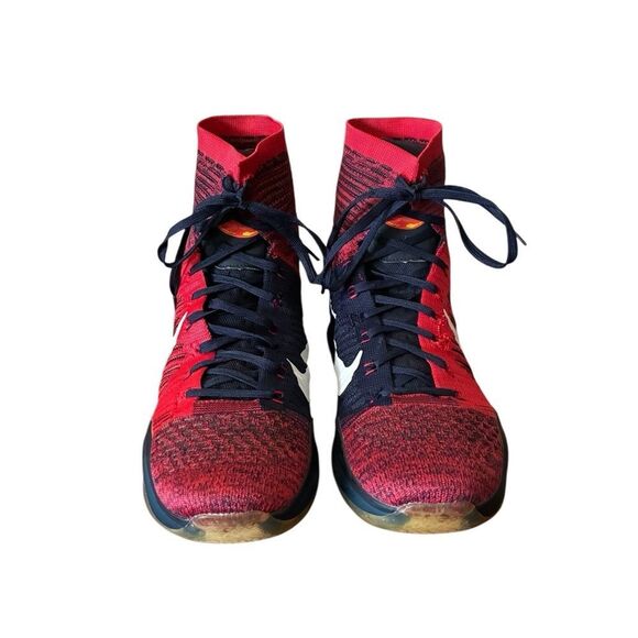 Nike Red and Black Athletic Sneakers Mens Size 9.5 - Picture 4 of 12